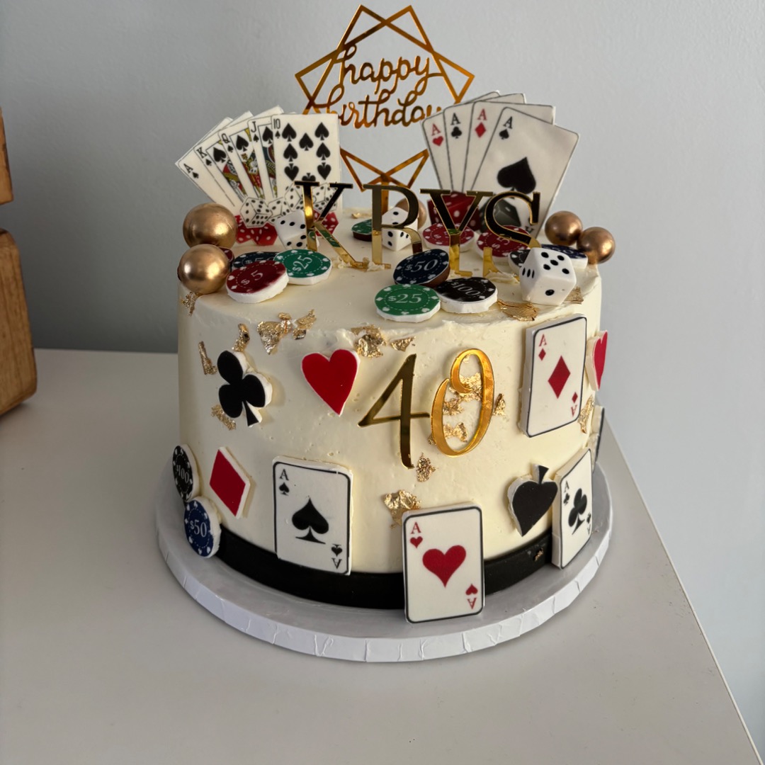 Casino Night Cake