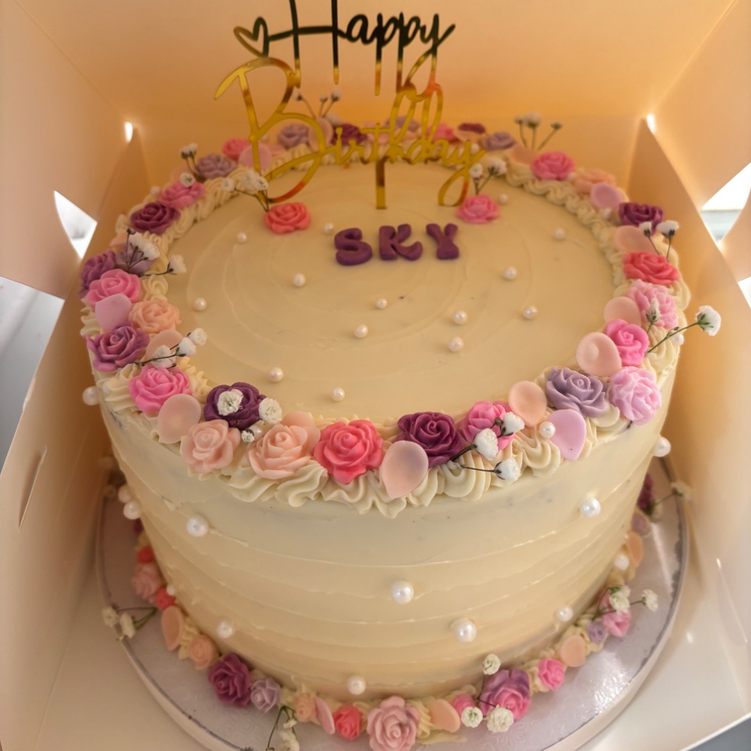 Rose Garden Birthday Cake
